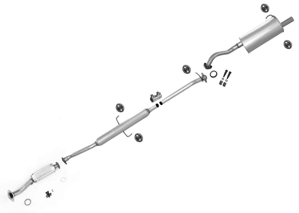 Front Catalytic Converter Resonator Rear Muffler for Honda CR-V 2005 2006