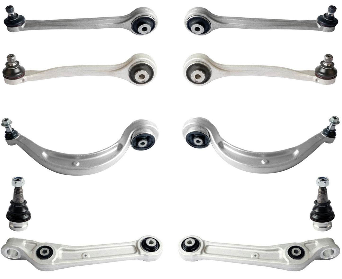 Lower & Upper Control Arms & Ball Joints Assembly For Audi A4 Quattro 17-2023