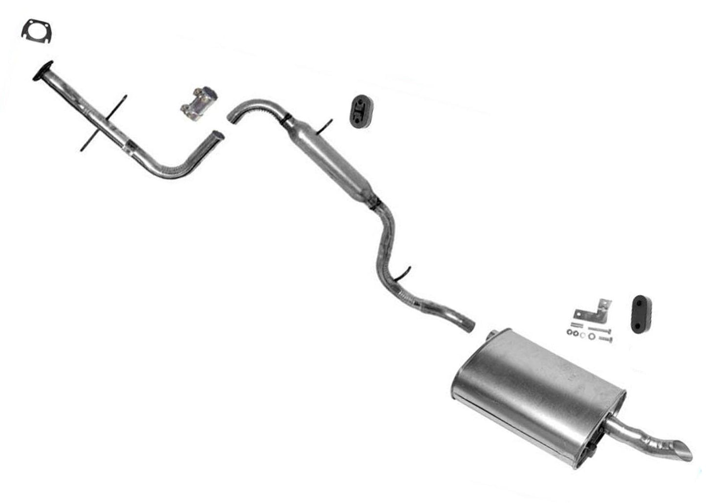 94-1997 Cutlass Supreme 94-96 Grand Prix 3.1L Sistema de tubo de escape de silenciador único