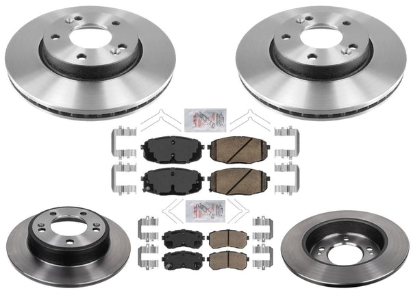 Carbon Performance Disc Brake Rotors Pads for KIA Seltos 21-23 Front Wheel Drive