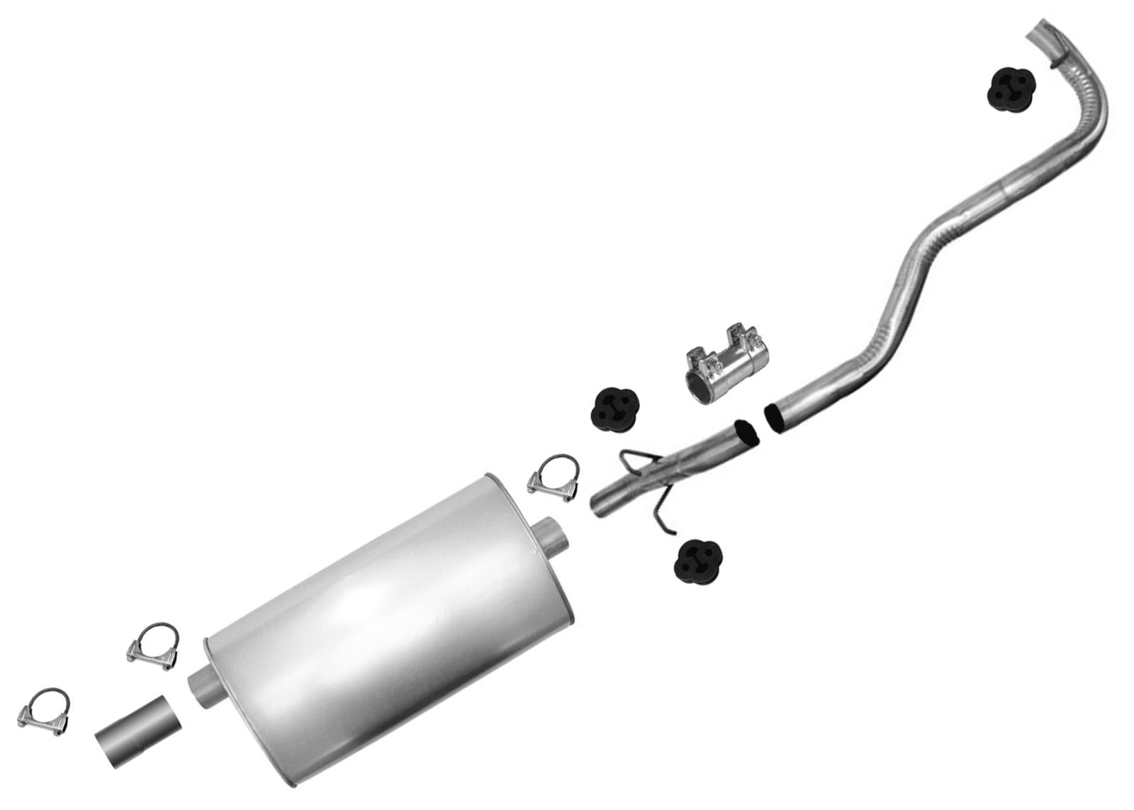 Muffler + Tail Pipe for GMC S10 Sonoma Pick Up 1995-2000 2.2L Rear Wheel Drive