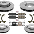 Improved Performance Coated Disc Brake Rotors + Pads for Mustang 15-22 EcoBoost