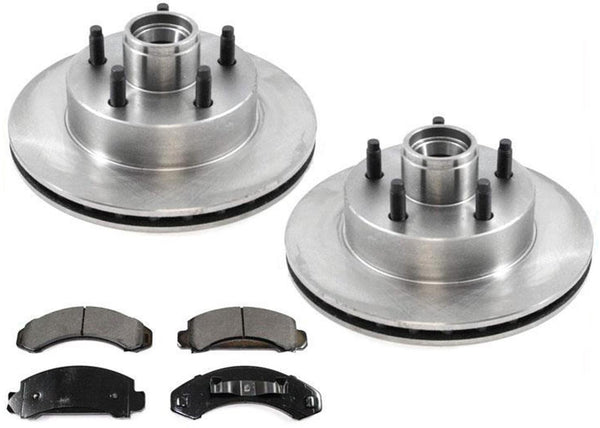 1987, 1991 Aerostar 88 94 Ranger Frt Brake Rotor Pads 2 Roto