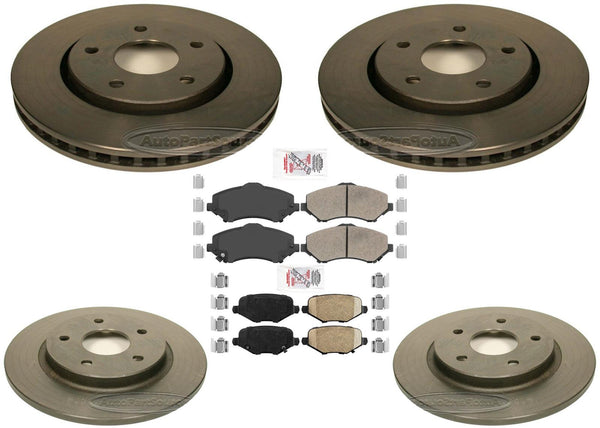 Performance Brake 302MM Coated Rotors & Ceramic Pads For Town & Country 2012-16