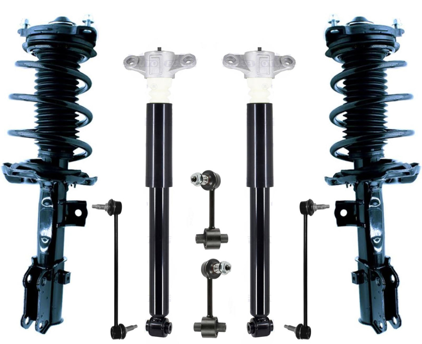 Front Struts Rear Shocks & Sway Bar Links For Kona 2018-2023 Front Wheel Drive