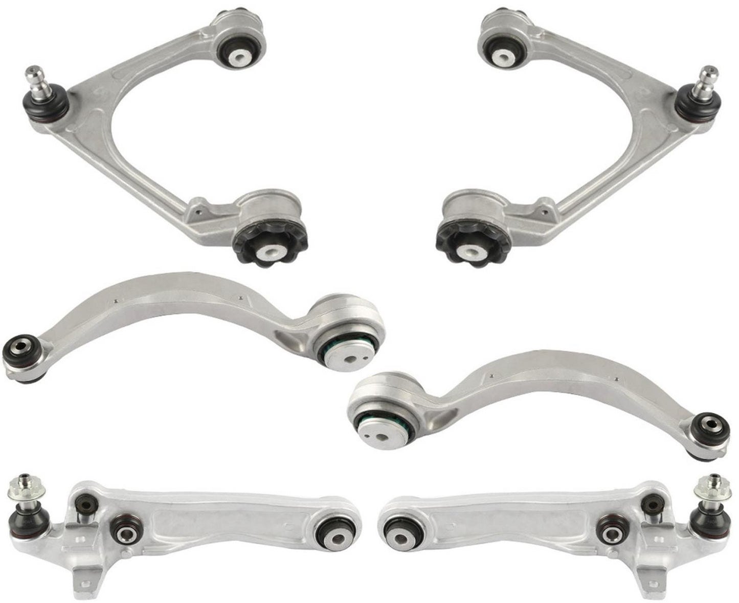 Front Lower & Upper Control Arms W/ Ball Joints For XE 18-2020 Rear Wheel Drive