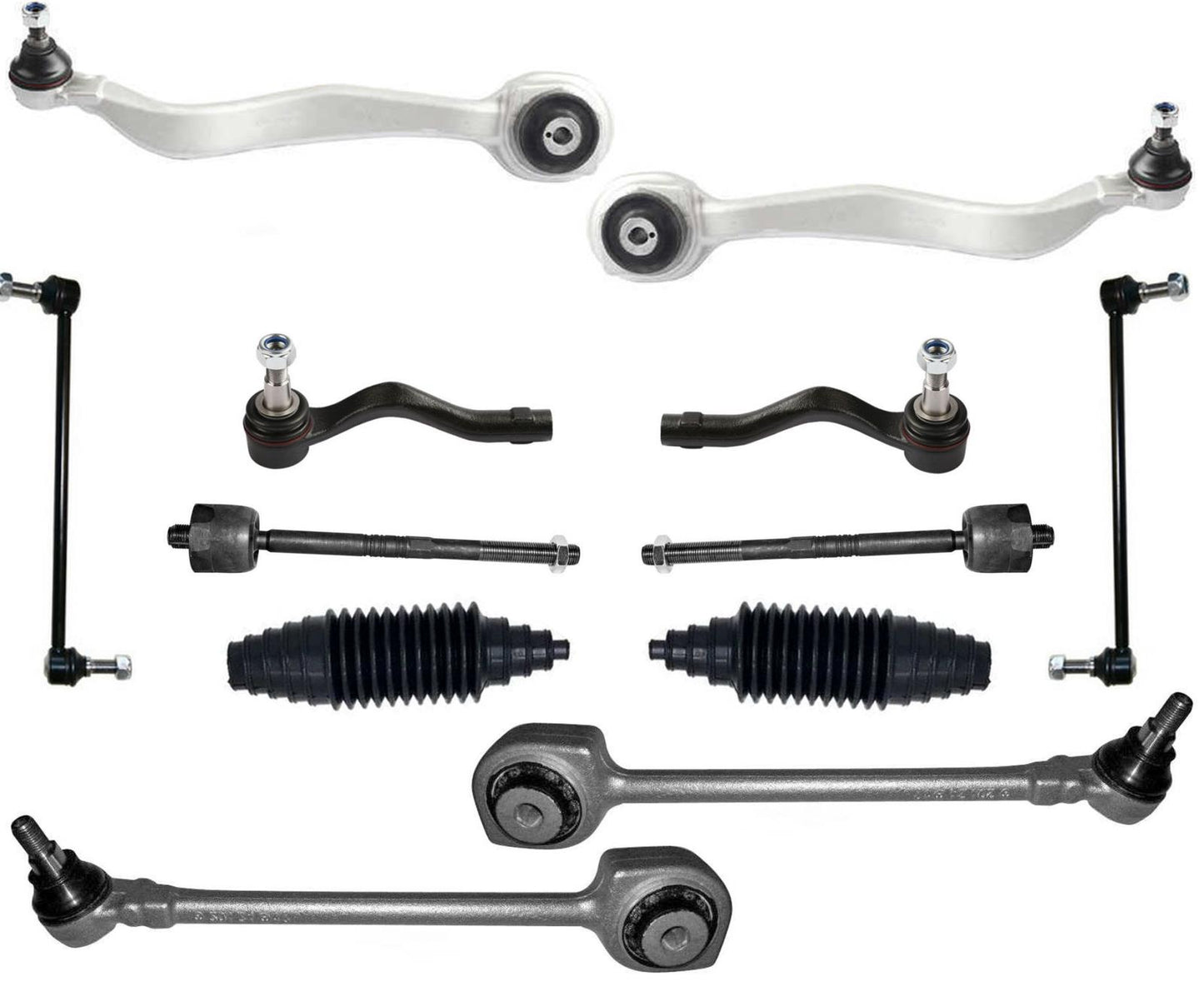 Front Upper & Lower Control Arms Tie Rods & Links For C300 4Matic 2008-2014