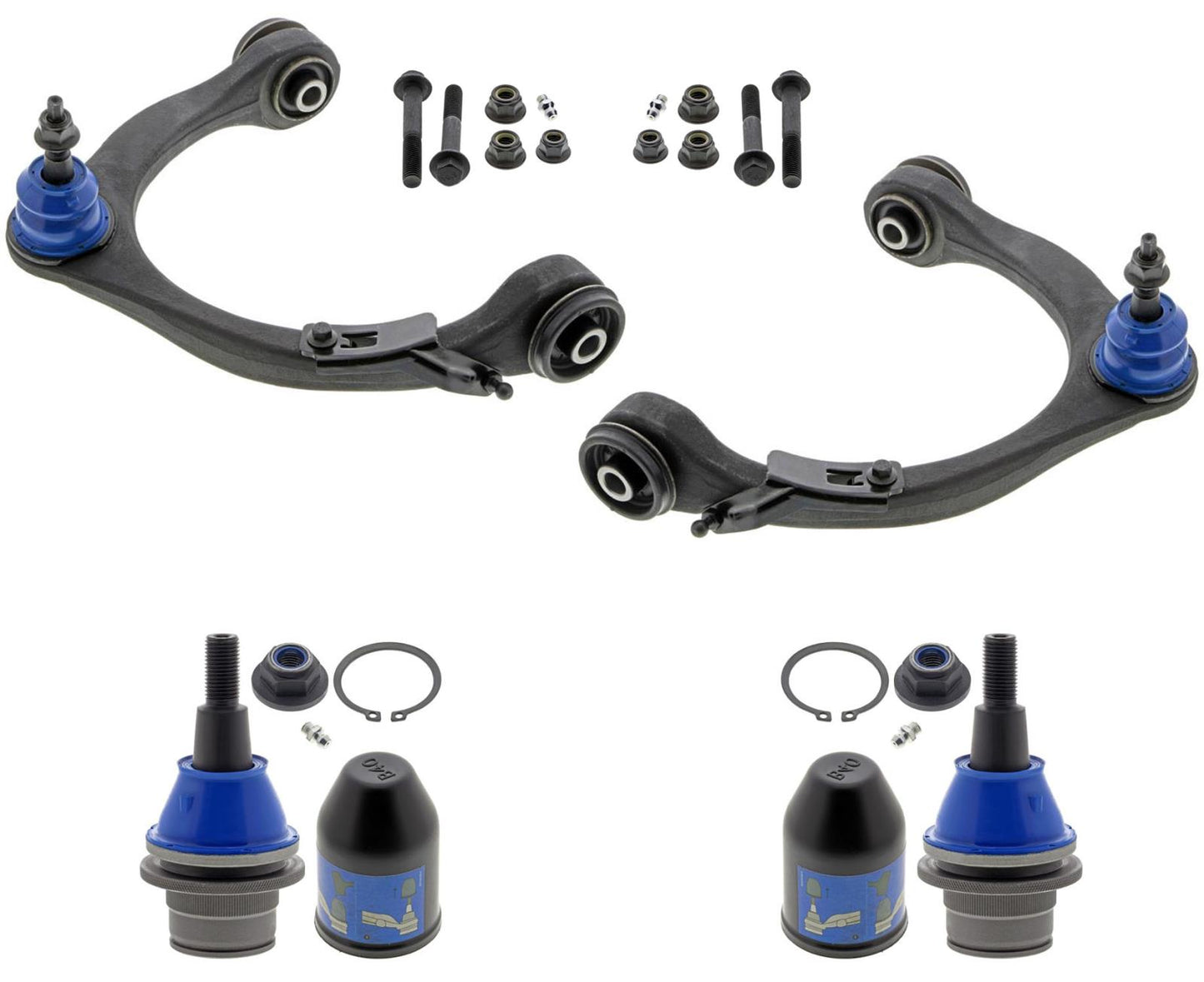 Mevotech Front Upper Control Arms & Lower Ball Joints For Ford F-150 2021-2023