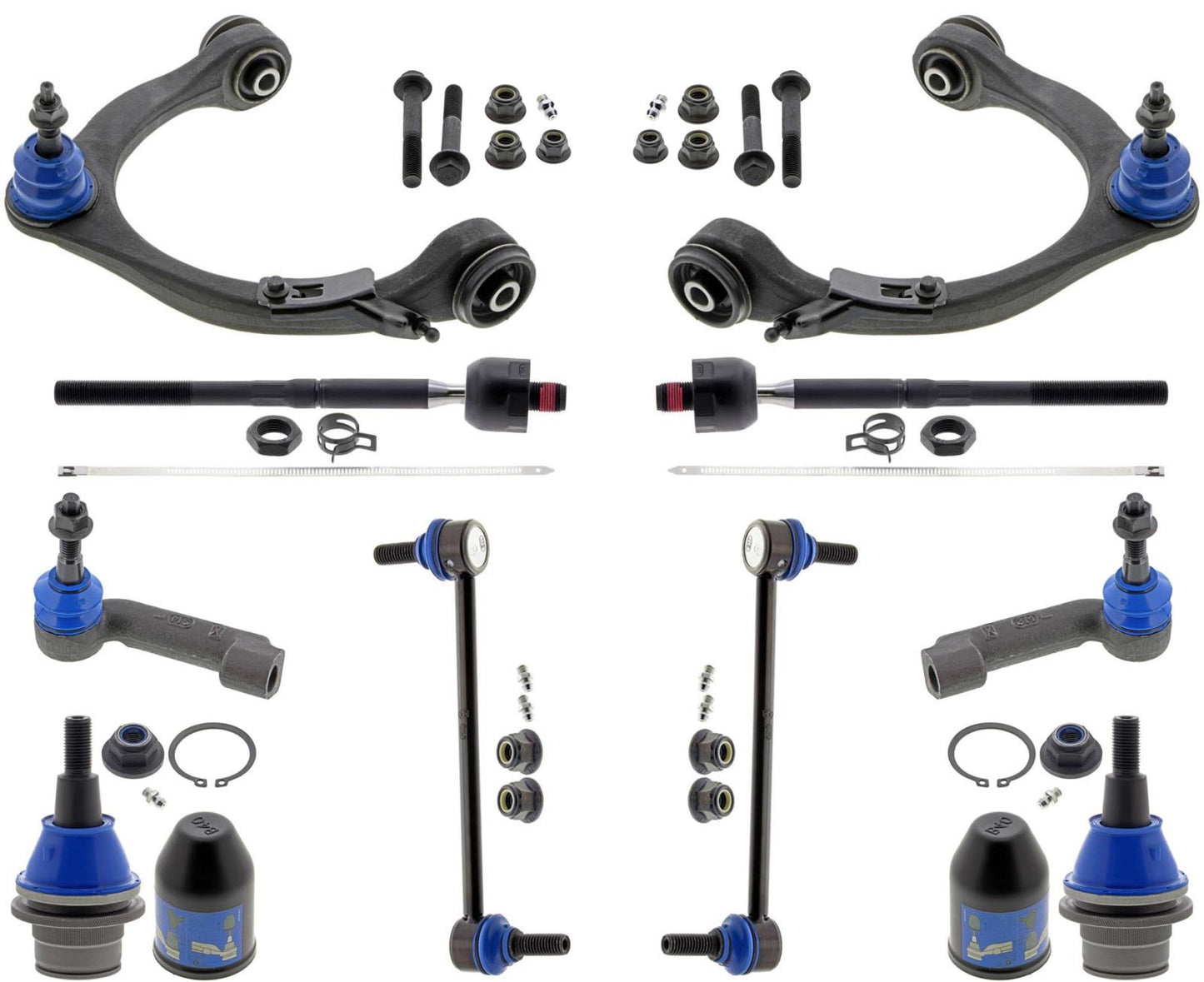 Mevotech Upper Control Arms Ball Joints Tie Rods & Links For Ford F-150 21-2023