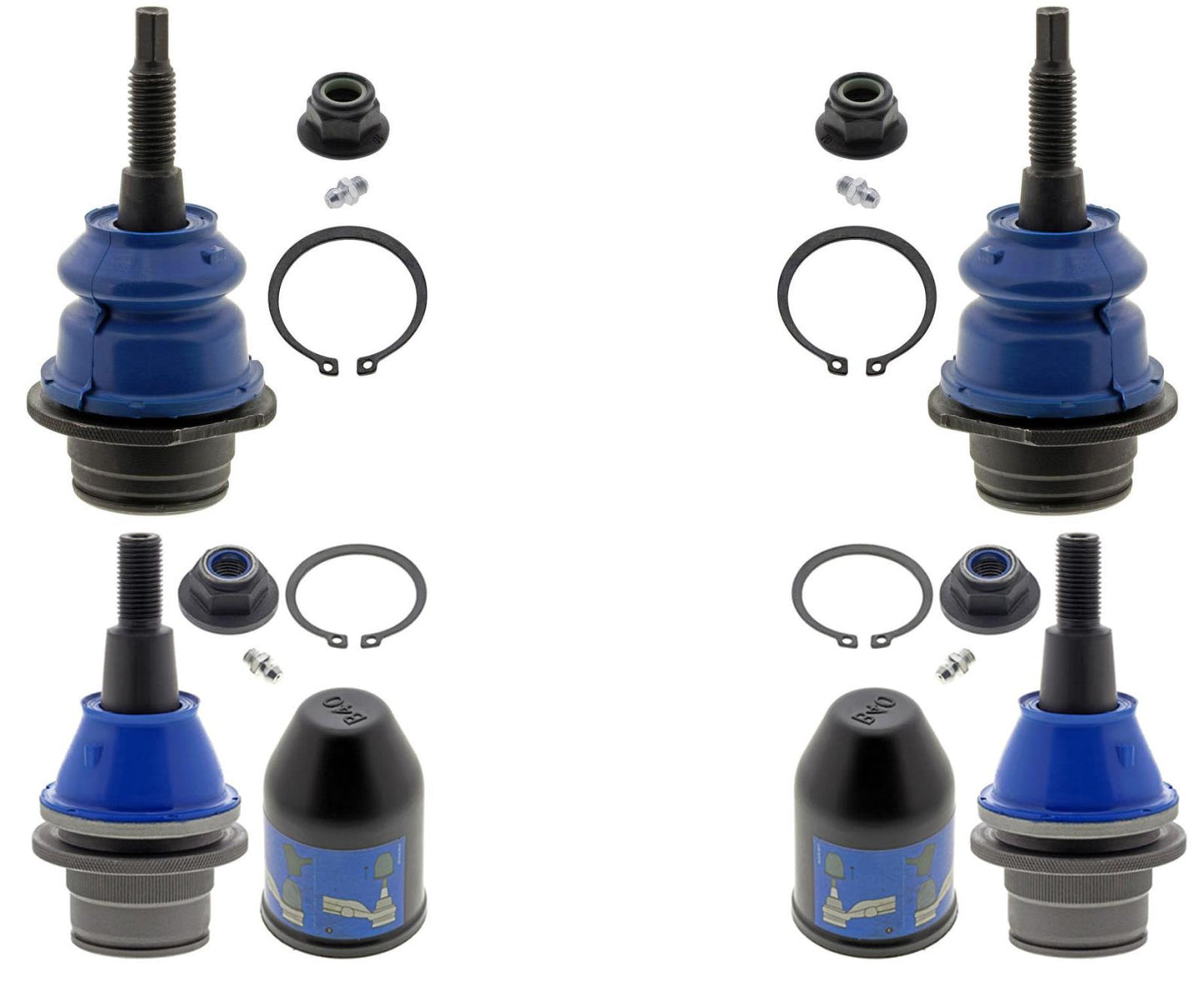 Mevotech Front Upper & Lower Ball Joints Assembly For Ford F-150 2021-2023