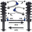Front Struts W/ Coil Spring Upper Arms & Tie Rods For Ford Bronco 2021-2023