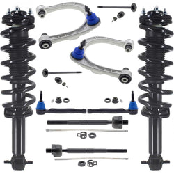Front Struts W/ Coil Spring Upper Arms & Tie Rods For Ford Bronco 2021-2023