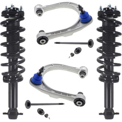 Front Struts W/ Coil Spring & Upper Arms Ball Joints For Ford Bronco 2021-2023