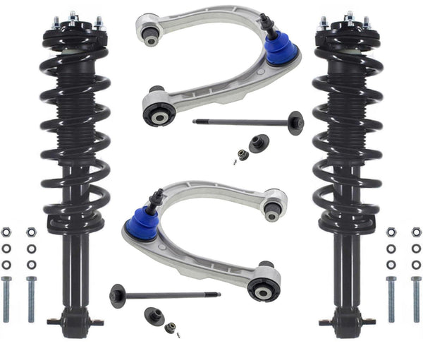 Front Struts W/ Coil Spring & Upper Arms Ball Joints For Ford Bronco 2021-2023