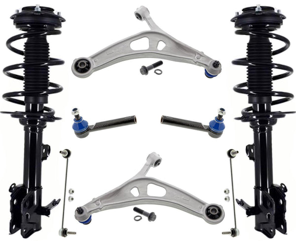 Front Struts Coil Spring Control Arms Tie Rods & Links For Outback 2020-2022