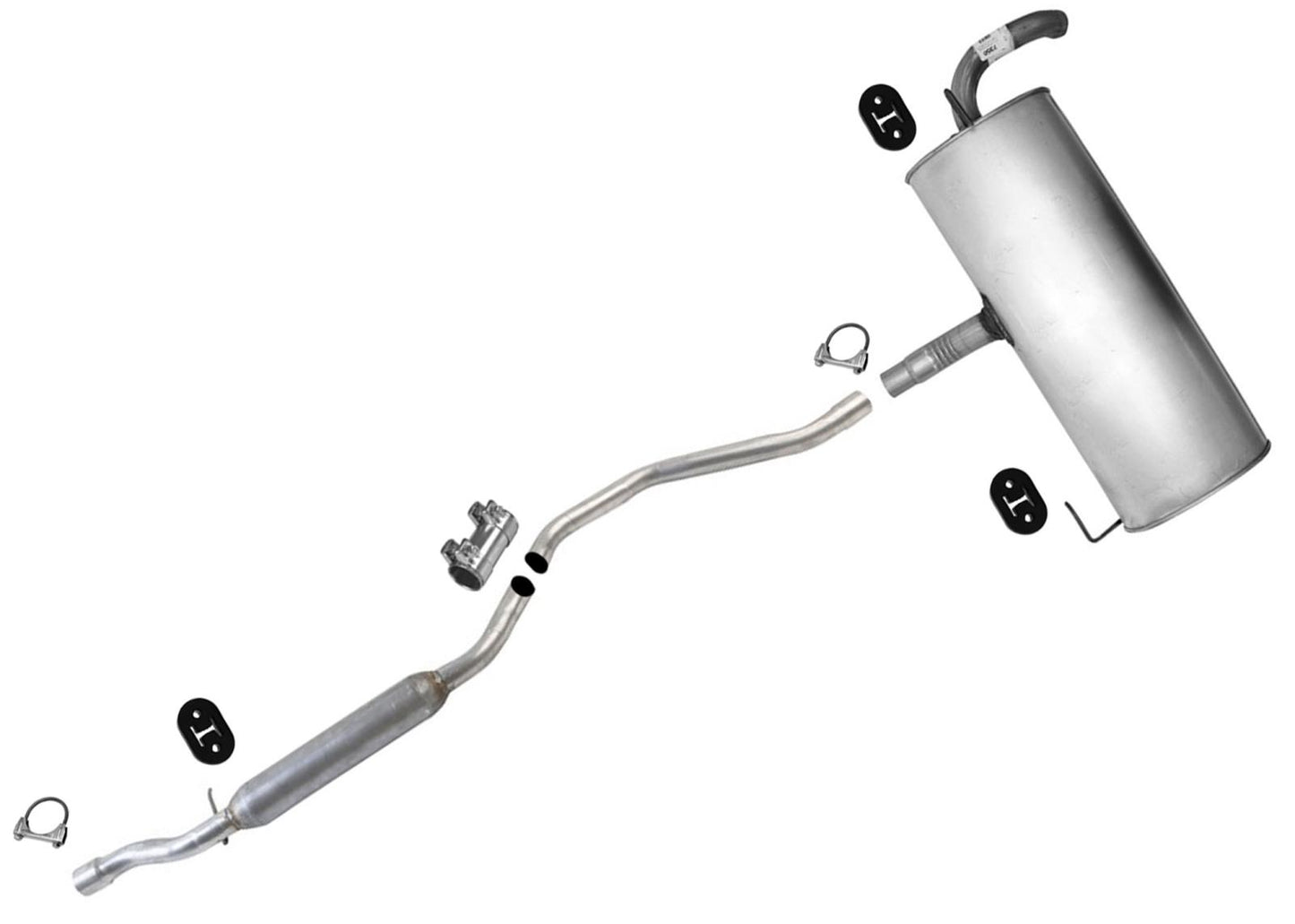 2007-2011 for Jeep Patriot Front Wheel Drive Exhaust System Muffler and Pipes