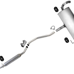 2007-2011 for Jeep Patriot Front Wheel Drive Exhaust System Muffler and Pipes
