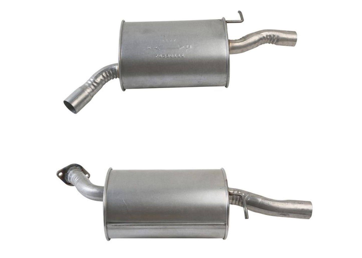 Left and Right Weld on Dual Rear Mufflers for 2006 2007 2010 KIA Optima 2.7L