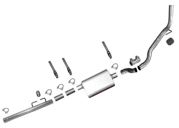 Economy Pipe Muffler Exhaust System for Dodge Ram 1500 2009-2018 3.7L 4.7L 5.7L