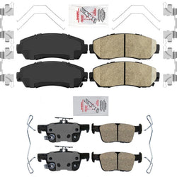 Front + Rear Ameri Pro Ceramic Disc Brake Pads for Acura TLX 2021 2022 2023 2.0L
