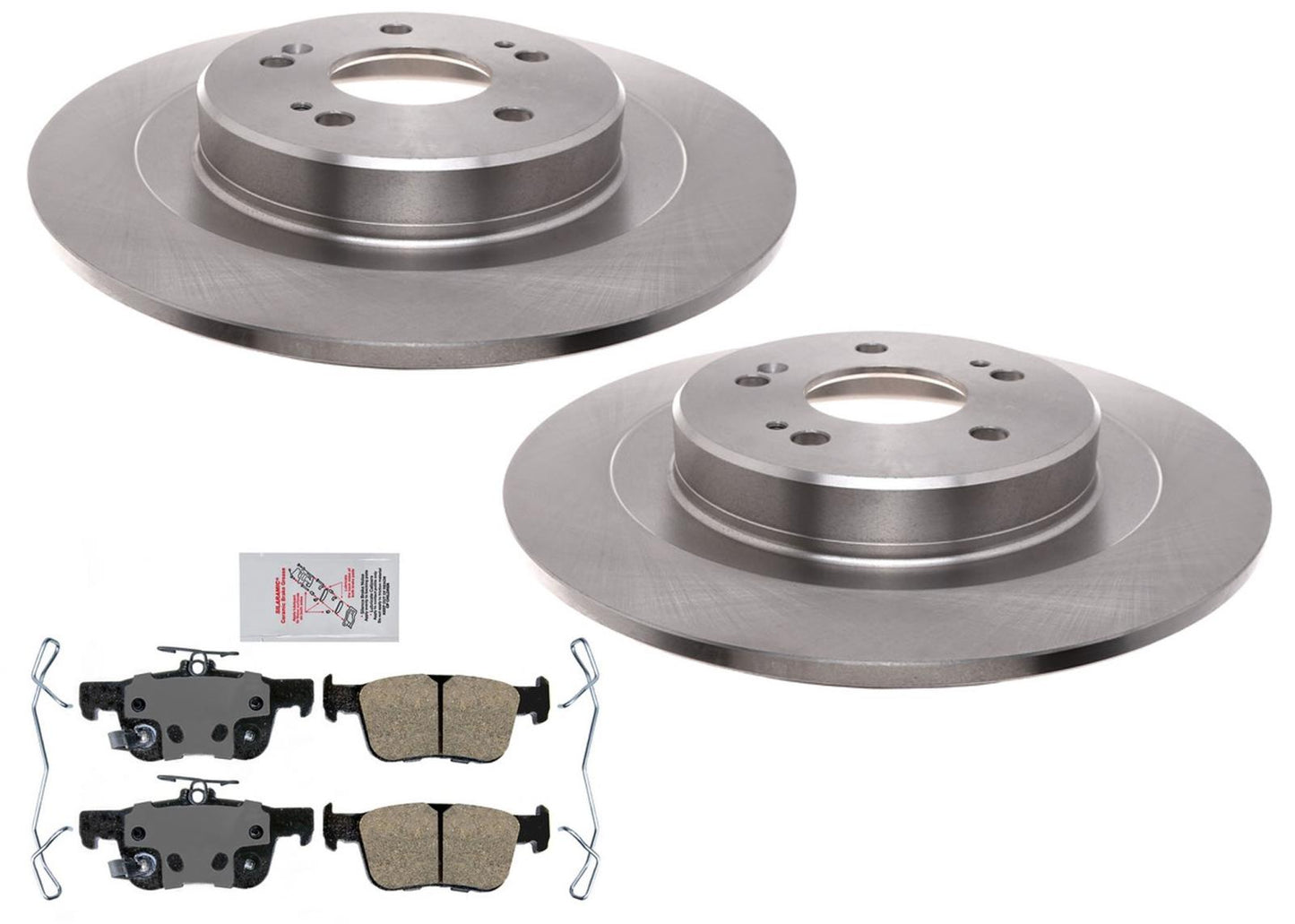 Rear Disc Brake Rotors Ameri Pro Ceramic Pads For 2021 2022 2023 Acura TLX