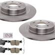 Rear Disc Brake Rotors Ameri Pro Ceramic Pads for 2021 2022 2023 Acura TLX
