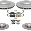 F&R Disc Brake Rotors Ameri Pro Ceramic Pads for Acura TLX 2021 2022 2023 2.0L