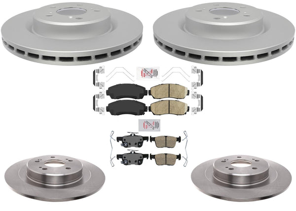 F&R Disc Brake Rotors Ameri Pro Ceramic Pads for Acura TLX 2021 2022 2023 2.0L