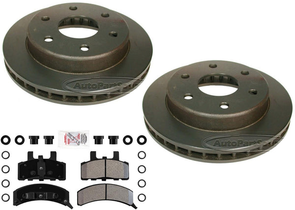 Carbon Performance Disc Brake Rotors Pads for Chevrolet Pick Up 1500 88-99 4x4