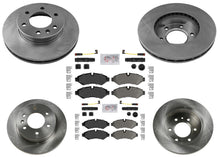 F&R Disc Brake Rotors for Mercedes Benz Sprinter 2500 19-24 w Electric Parking