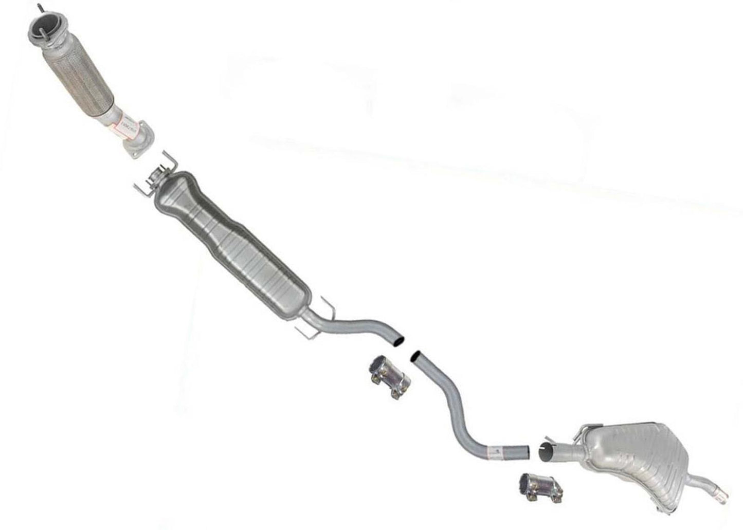 Sistema de escape postconvertidor para Saab 9-5 2.3L Turbo modelos 1999 - 2009