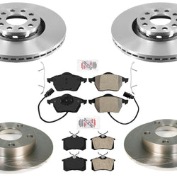 Performance Disc Brake Rotors & Pads For Audi A4 Quattro 02-06 312MM Frt Rotors