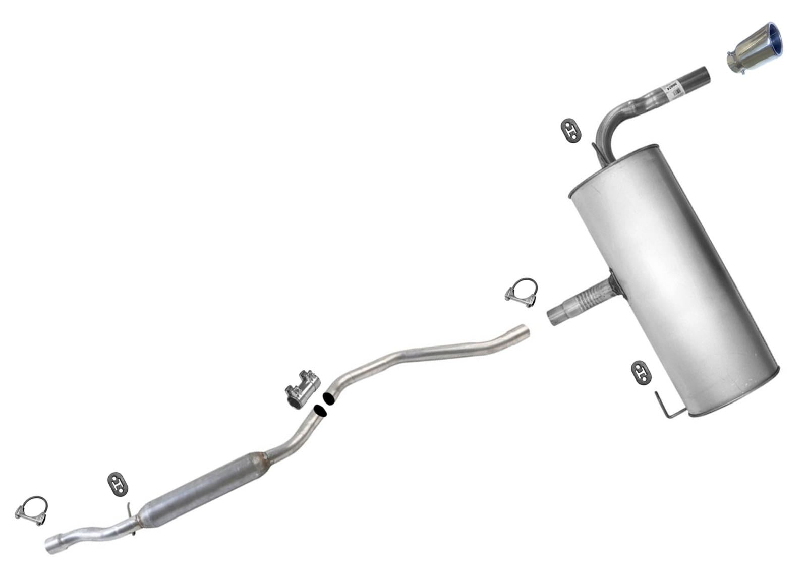 Exhaust System Muffler & Pipes For Jeep Patriot 2007-2011 Front Wheel Drive