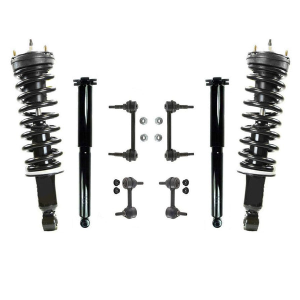 Front Strut Rear Shocks For GMC 04-12 Rear Wheel Drive W/ Front Coil Springs 8pc