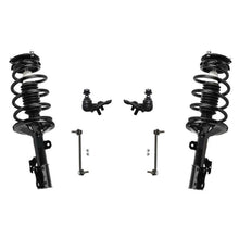 Se adapta a Toyota Sienna 04-06, tracción delantera, puntales delanteros, rótulas inferiores, enlaces