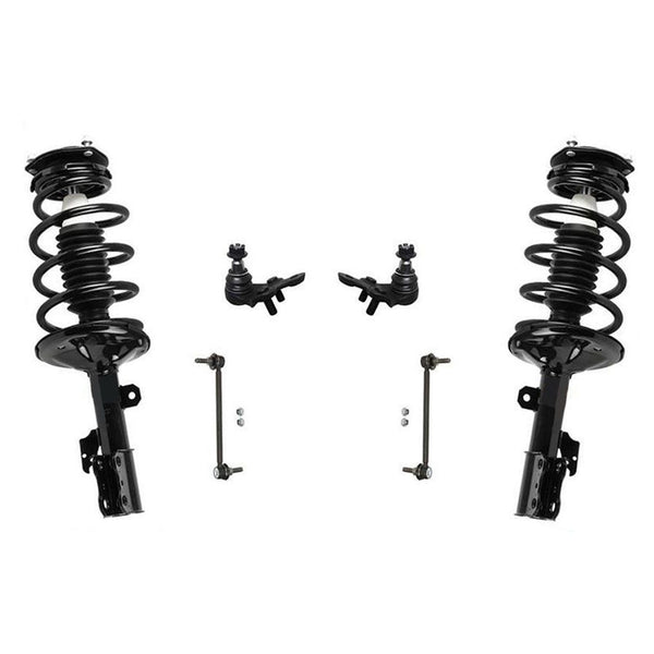 Se adapta a Toyota Sienna 04-06, tracción delantera, puntales delanteros, rótulas inferiores, enlaces