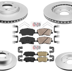 Improved Performance Disc Brake Rotors Pads for 2017-2020 Hyundai Elantra GL GLS