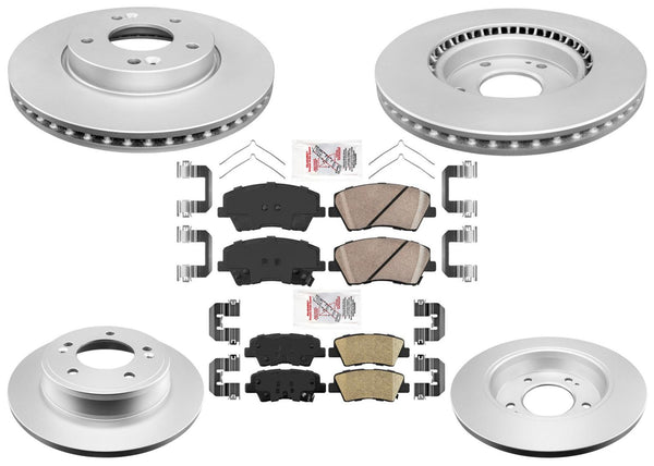 Improved Performance Disc Brake Rotors Pads for 2017-2020 Hyundai Elantra GL GLS