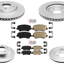 Improved Performance Disc Brake Rotors Pads for 2013-2016 Hyundai Elantra GT