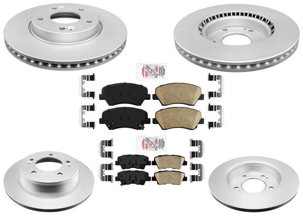 Improved Performance Disc Brake Rotors Pads for 2013-2016 Hyundai Elantra GT