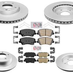 Improved Performance Disc Brake Rotors Pads for Hyundai Elantra GT 2017