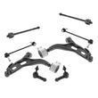 F Control Arm Bushing 05-07 All Wheel Drive Five Hundred Tie Rods Sway Bar 8pc