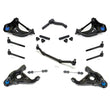 96-03 S10 PICKUP Rear Wheel Drive Control Arms Ball Joints Tie Rods Center 14Pc