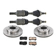 Rotores de disco y pastillas de freno de eje delantero, marca 100% nueva, para Hummer H3 H3T 2006-2010