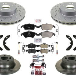 Pastillas de rotores de disco de freno delantero Rr para Mercedes Benz E250 11-17 CON paquete deportivo
