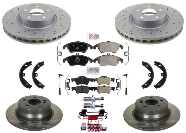 Pastillas de rotores de disco de freno delantero Rr para Mercedes Benz E250 11-17 CON paquete deportivo