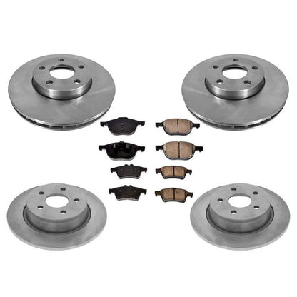 Front & Rear Disc Rotors & Ceramic Pads For Ford C-MAX Hybrid 2013 2015 16 2018