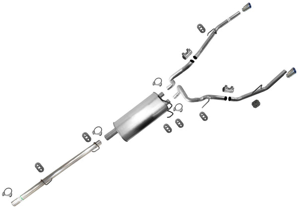 High Flow Dual Exhaust Fits Ram With Factory Duals For Ram 1500 2013-2016 5.7L