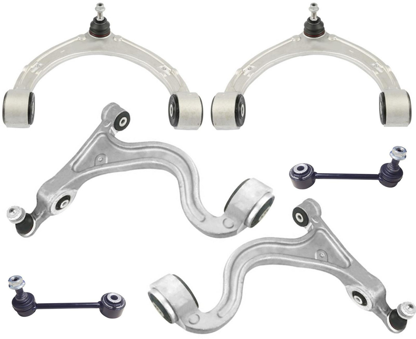 Front Control Arms W/ Ball Joints & Links For Porsche Panamera 2010-13 W/O VSC