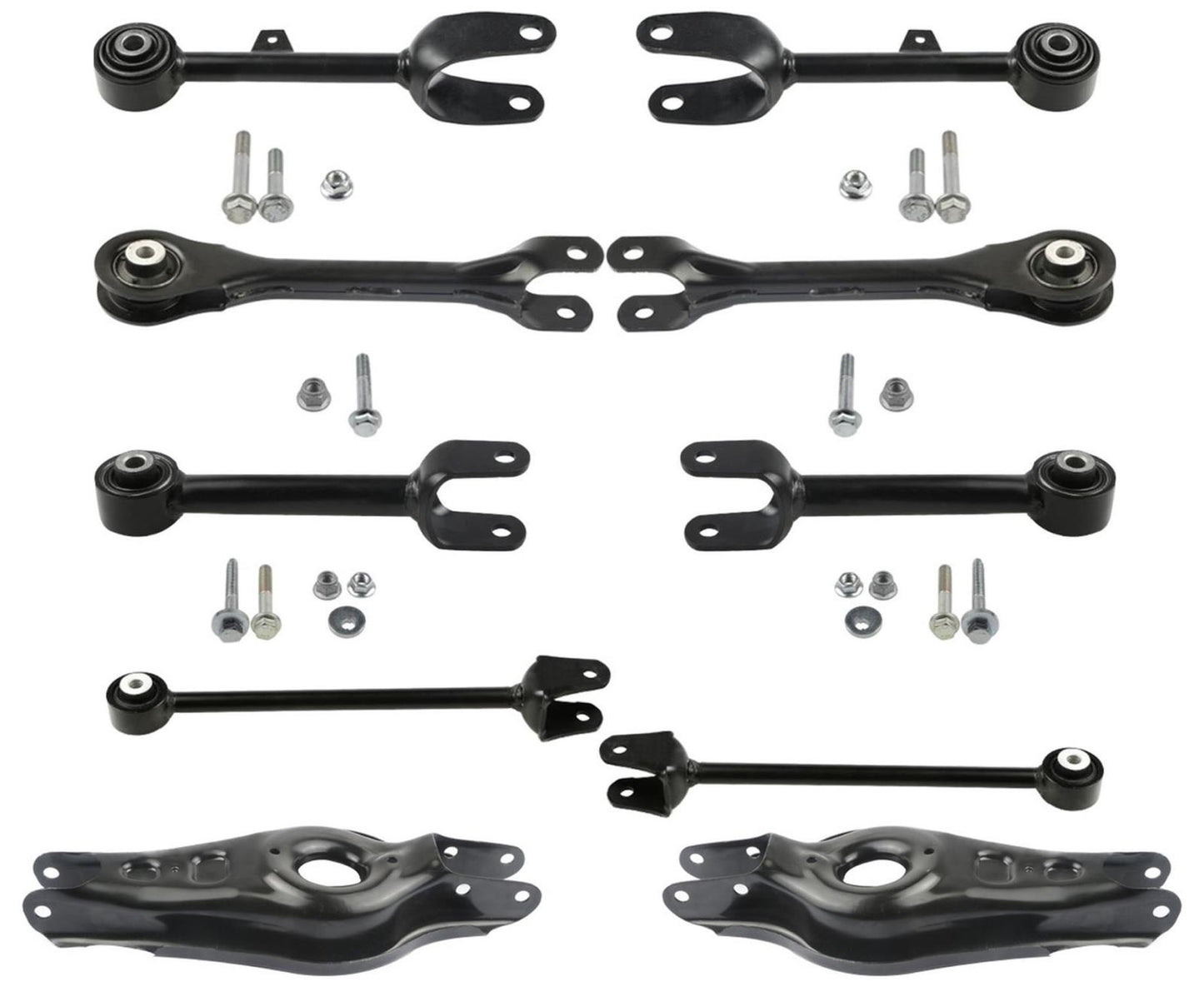 Rear Upper & Lower Forward & Rearward Control Arms W Bushings For Telsa 3 17-23